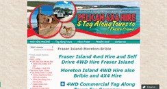 Desktop Screenshot of pelican4x4hire.com.au